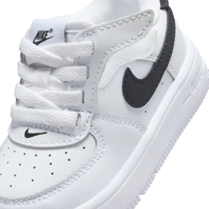 Nike Air Force 1 童款 - White/Black - Image 7