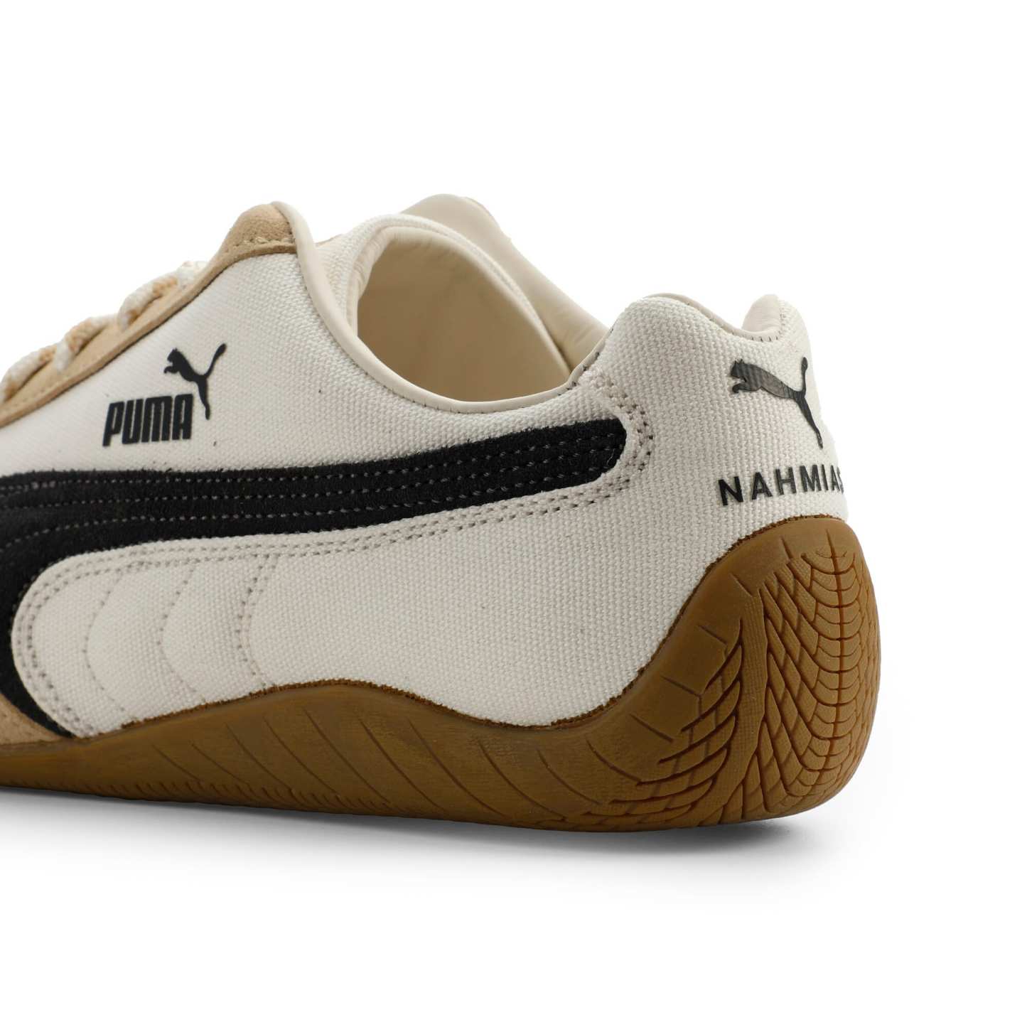 PUMA x NAHMIAS Speedcat Sneakers - Warm White-Sand Dune-Flat Dark Gray - 5