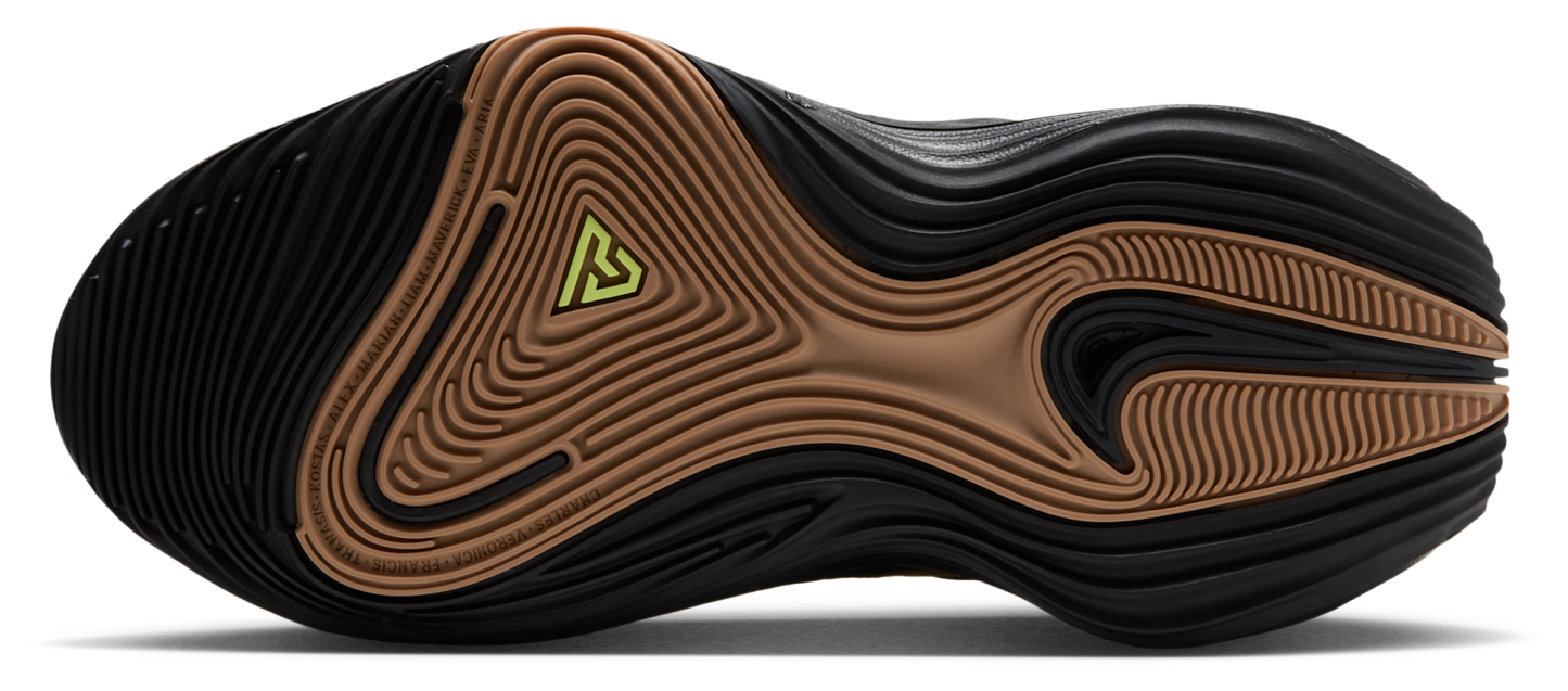 Nike Giannis Immortality 5 童款 - Black/Metallic Gold/Gum Lt Brown - Image 5