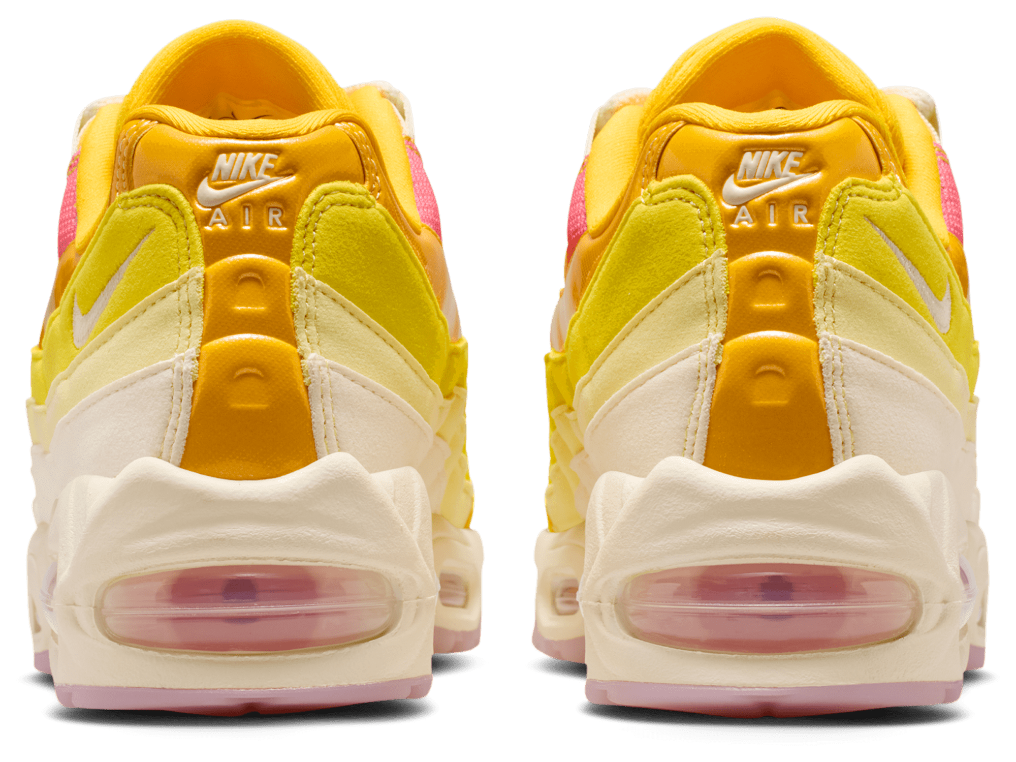 Nike Air Max 95 Big Bubble - Univ Gold/Coconut Milk/Pink Foam - Image 3