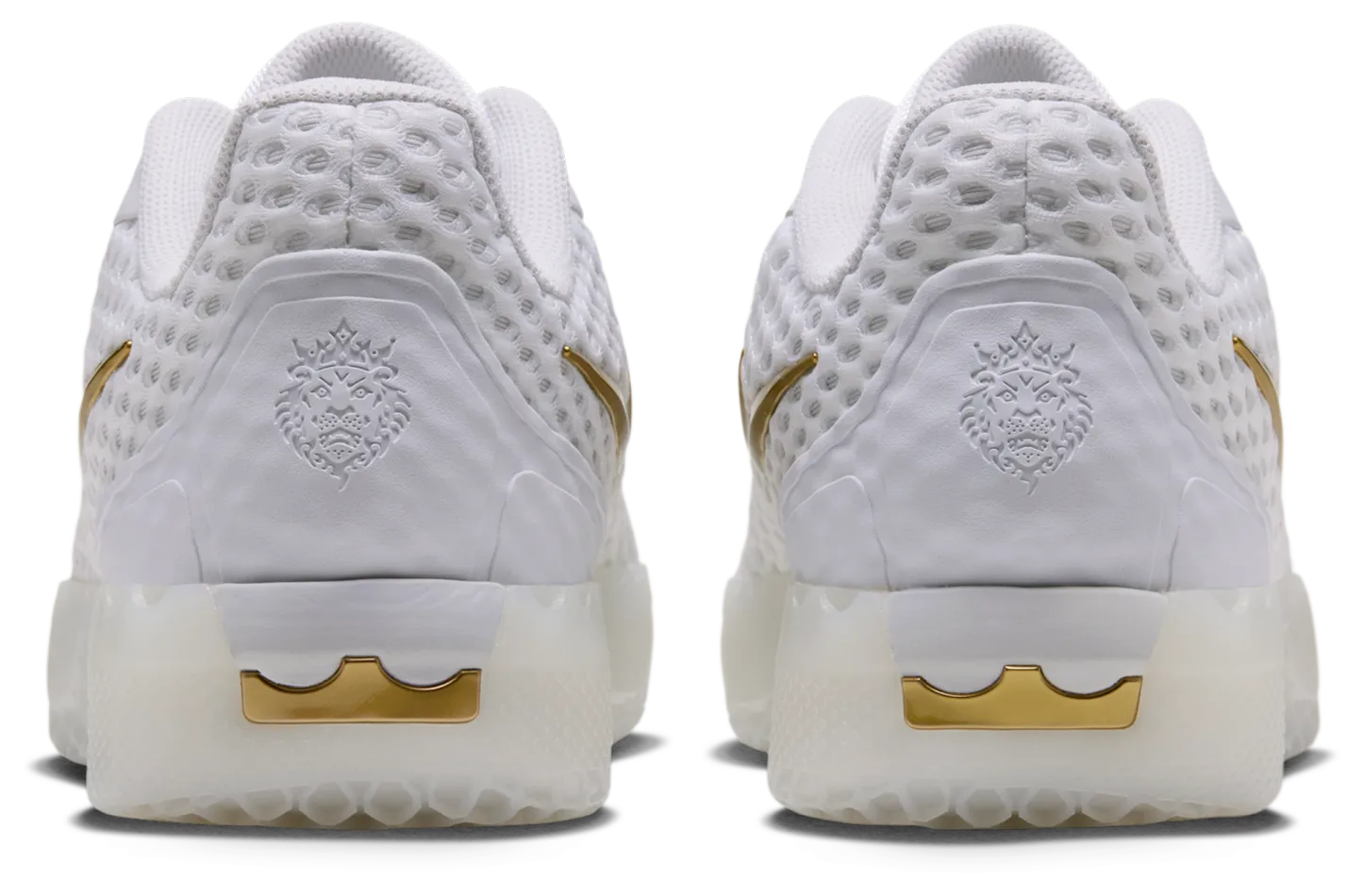 Nike Lebron Witness X - White/White/Metallic Gold - Image 3