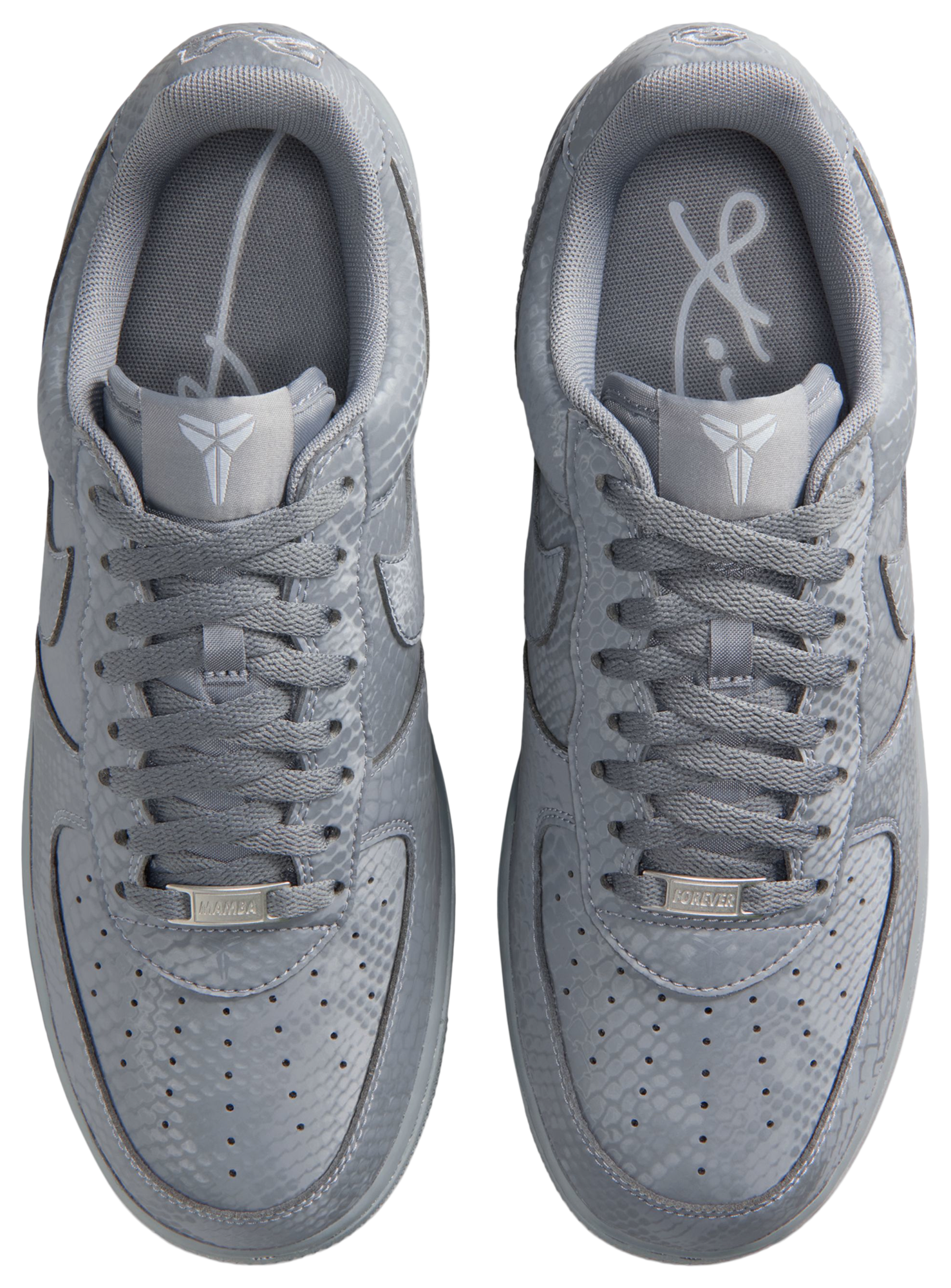 Nike Kobe Air Force 1 Low - Wolf Grey/Grey - Image 4