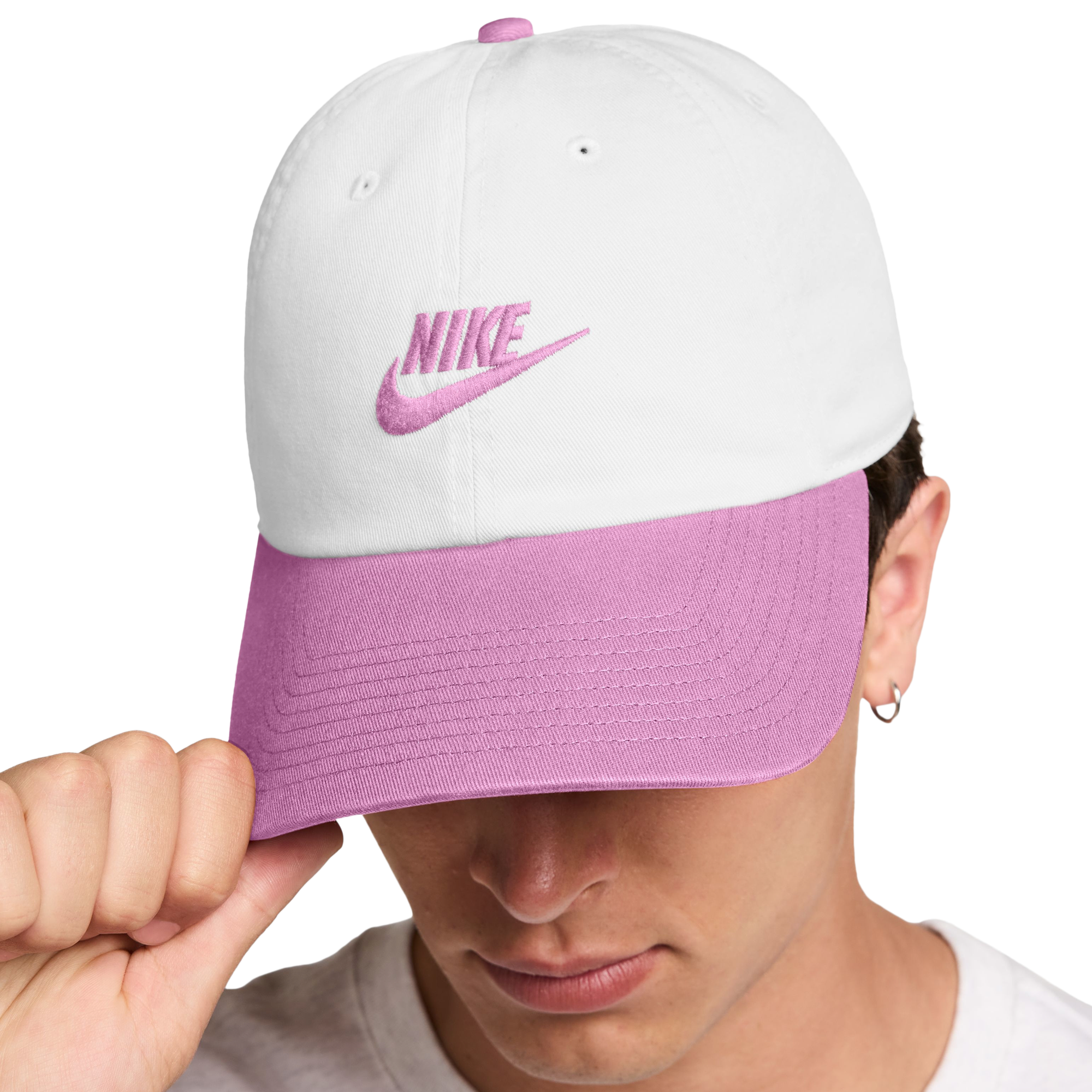 Nike Club H86 Adjustable Cap - White/Pink - Image 4