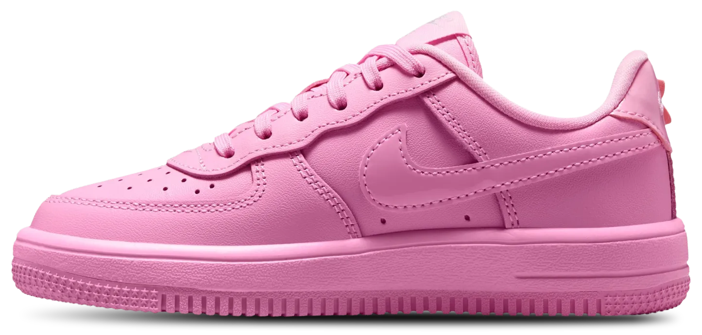 Nike Air Force 1 Low 童款 - Silver/Pink - Image 2