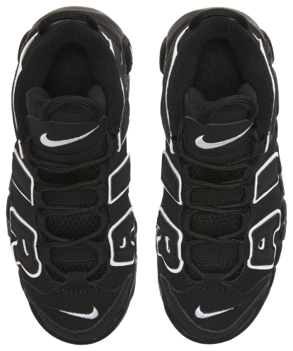 Nike Air More Uptempo 童款 - Black/Black/White - Image 5