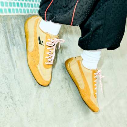 PUMA x NAHMIAS Speedcat Sneakers - Coffee Milk-Aged Copper-Pearl Pink - 9