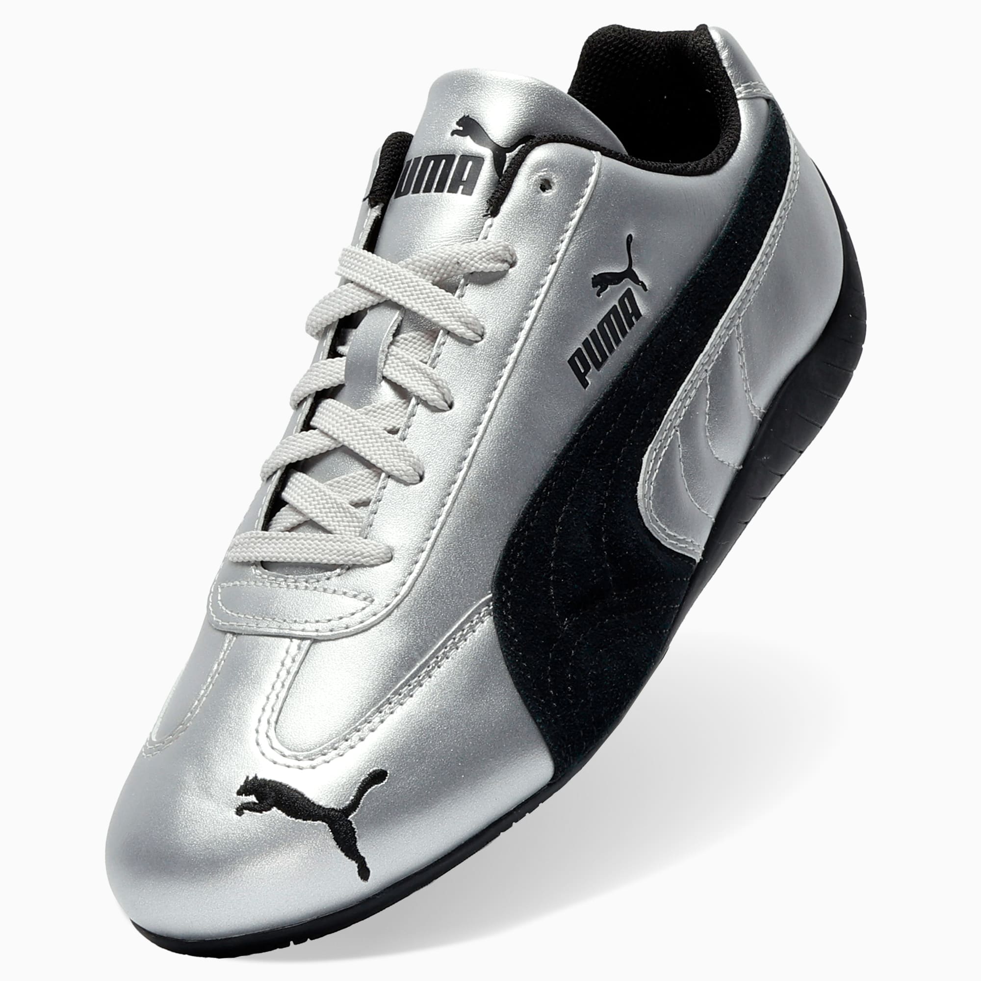 Speedcat Metallic Women's Sneakers - PUMA Silver-PUMA Black - 8