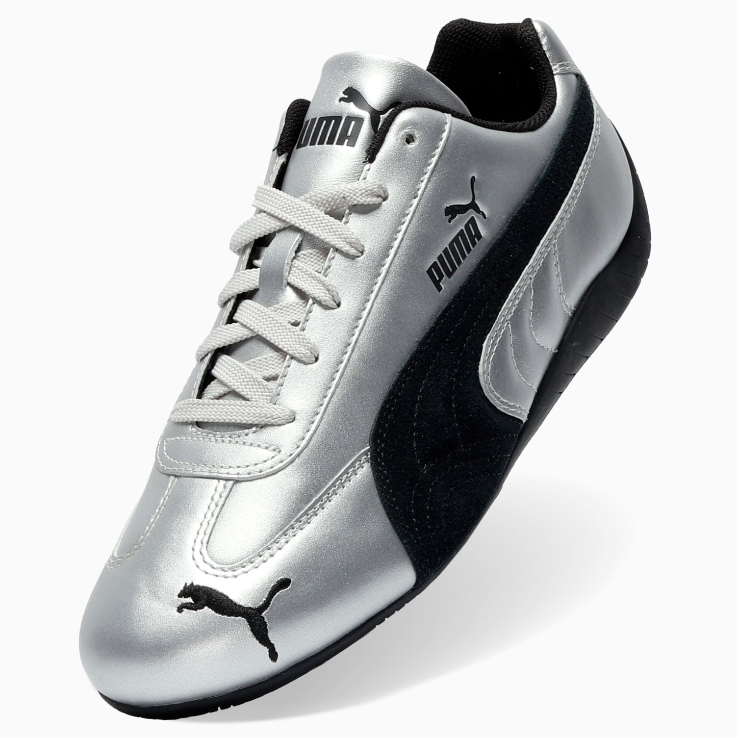 Speedcat Metallic Women's Sneakers - PUMA Silver-PUMA Black - 8