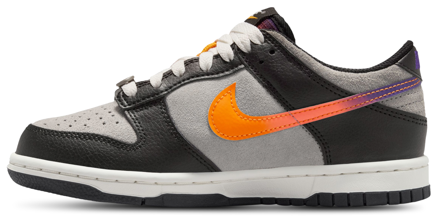 Nike Dunk Low 童款 - Grey/Purple/Orange - Image 2