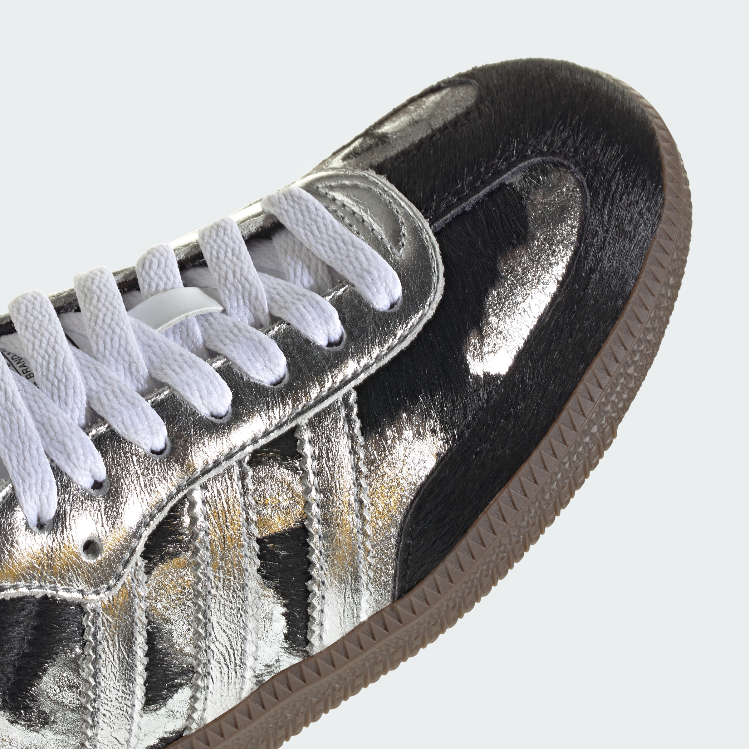 adidas SAMBA OG SHOES - Core Black / Silver Metallic / Cloud White - View 9