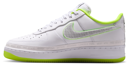 Nike Air Force 1 NYvNY - White/Black/Volt - Image 2