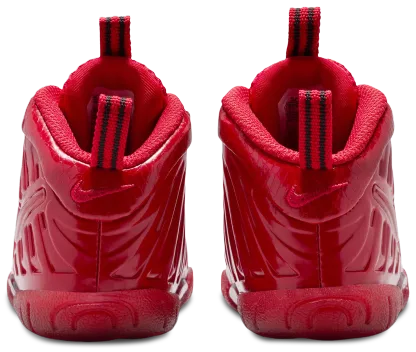Nike Little Posite Pro 童款 - Black/Picante Red - Image 3