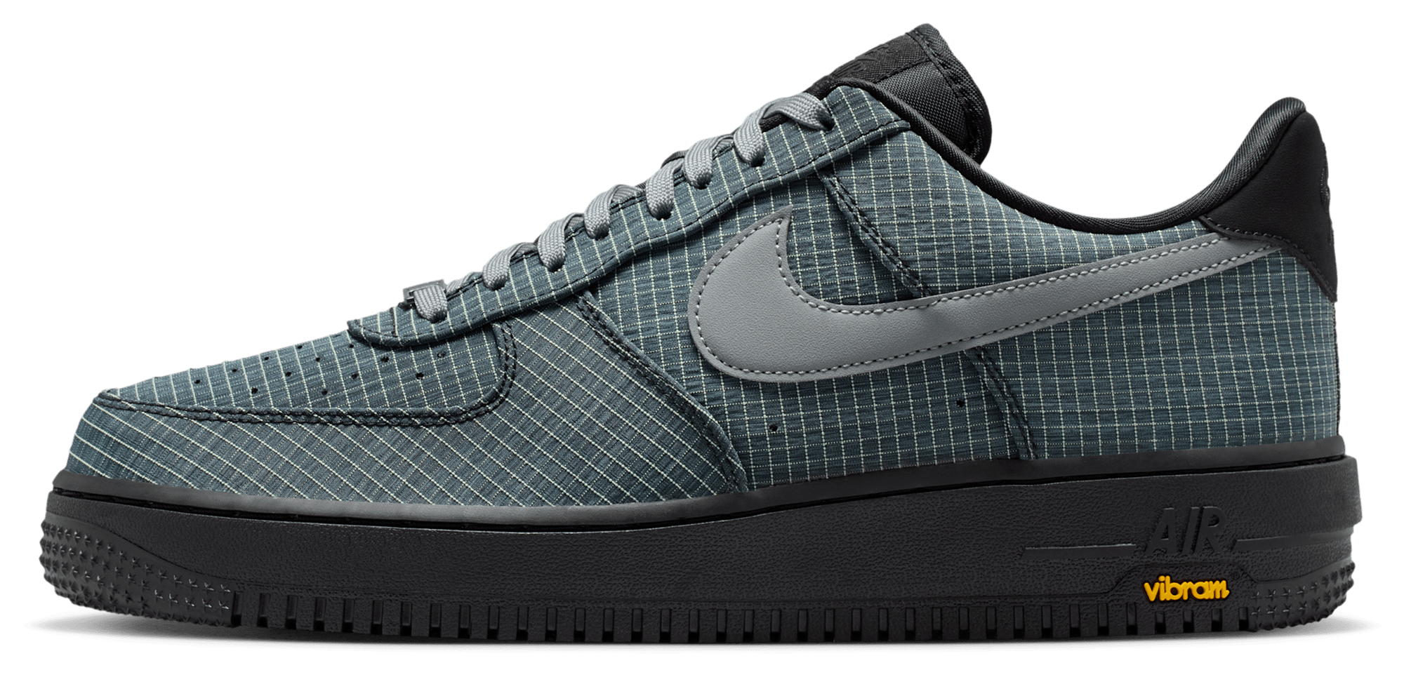 Nike Air Force 1 '07 LX Vibram - Black/Smoke Grey/Light Lemon Twist - Image 2