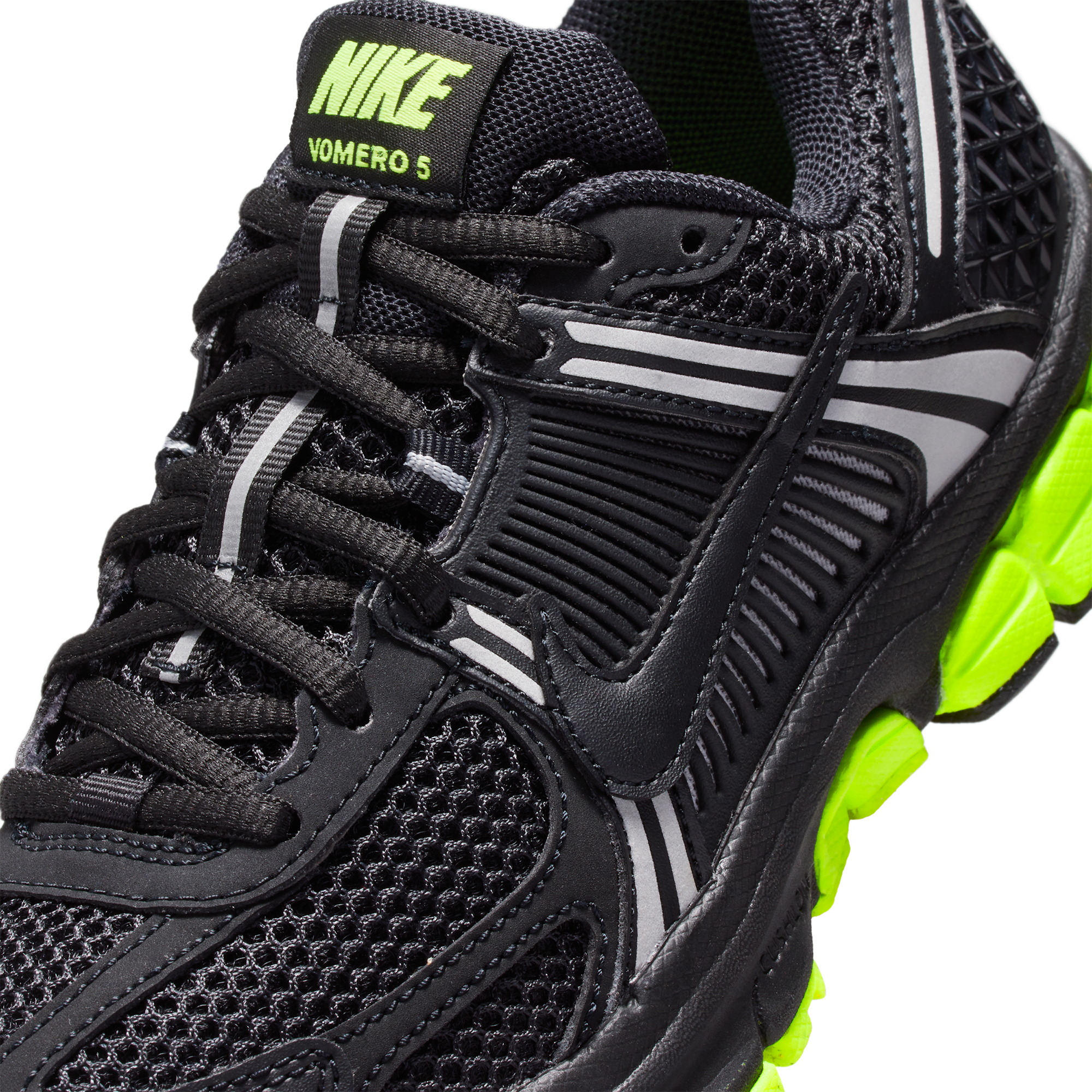 Nike Vomero 5 童款 - Volt/Black/Black - Image 7
