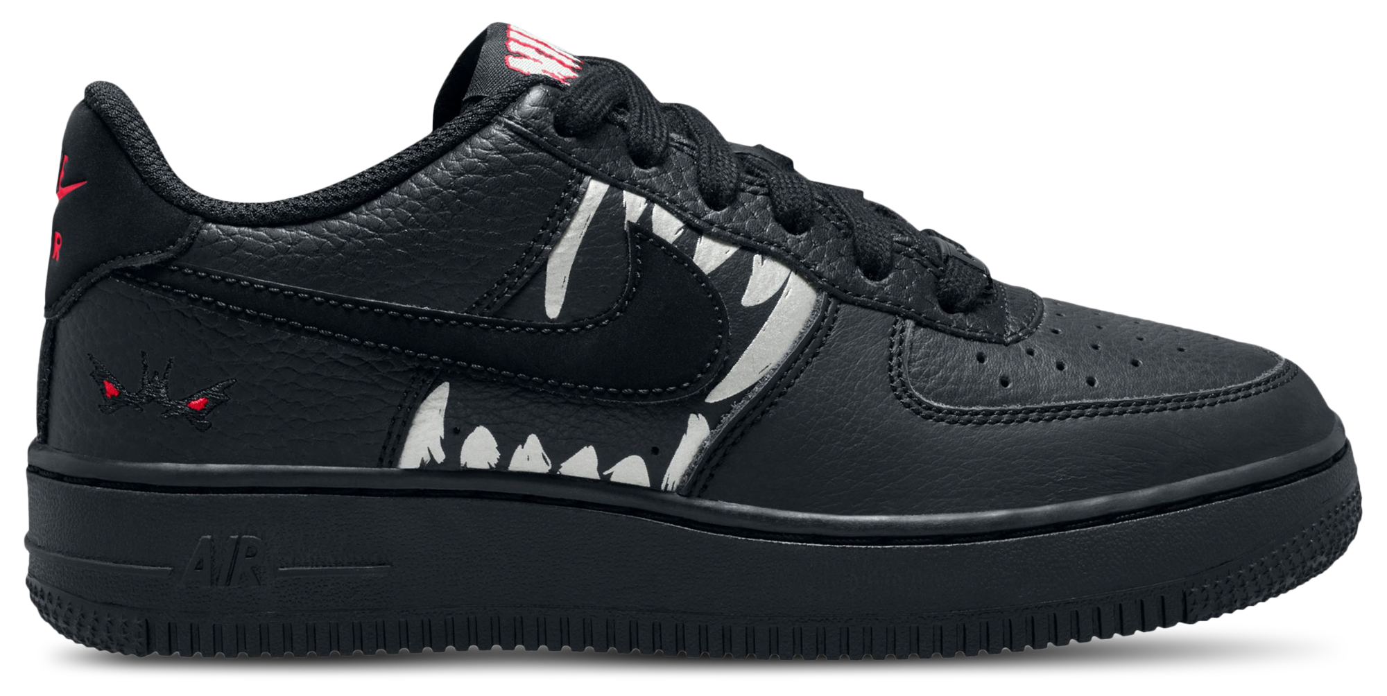 Nike Air Force 1 Low 童款 - University Red/Metallic Silver/Black - Image 1