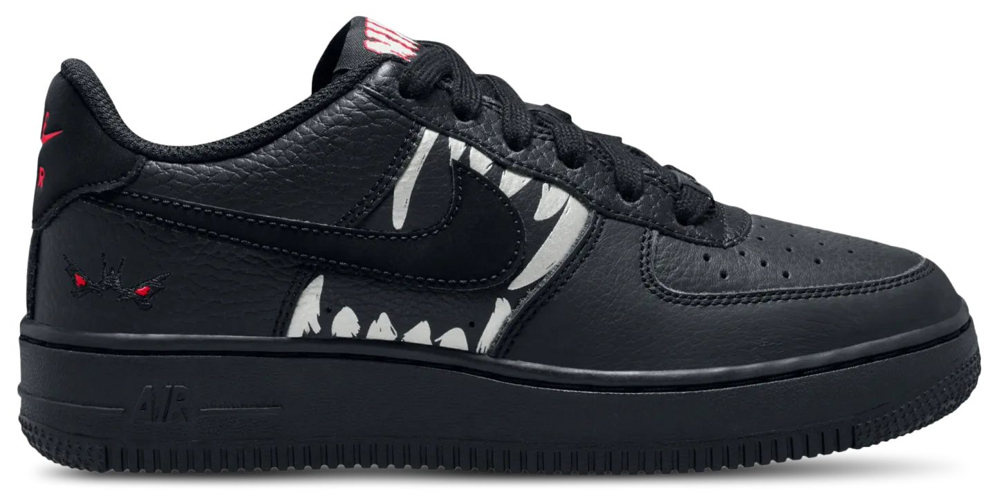 Nike Air Force 1 Low 童款 - University Red/Metallic Silver/Black - Image 1