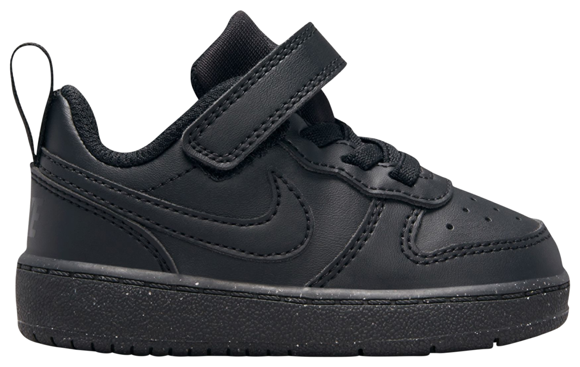 Nike Court Borough Low Recraft 童款 - Black/Black/Black - Image 2