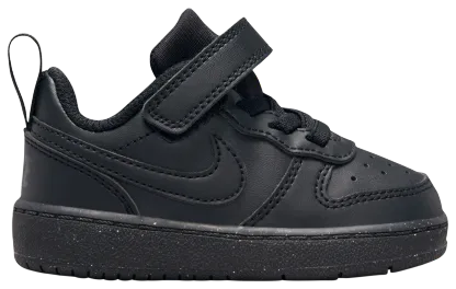 Nike Court Borough Low Recraft 童款 - Black/Black/Black - Image 2