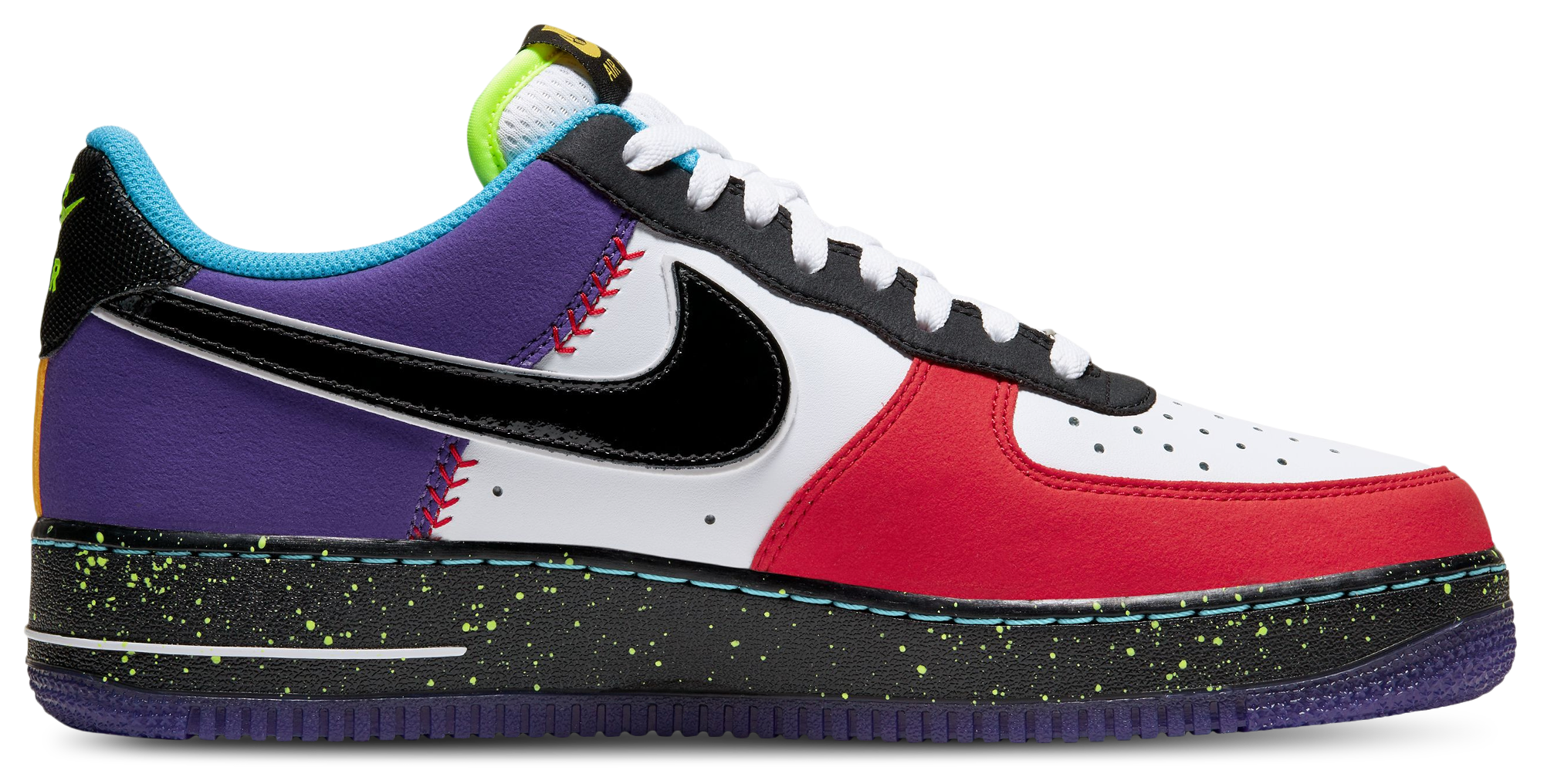 Nike Air Force 1 '07 LV8 - White/Black/Hyper Jade - Image 3