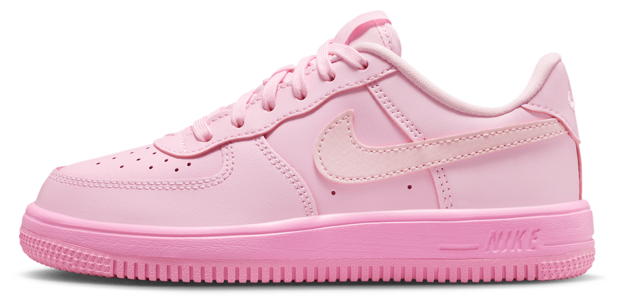 Nike Air Force 1 Low Lace 童款 - Pink Rise/Pink Foam/Pink Foam - Image 2