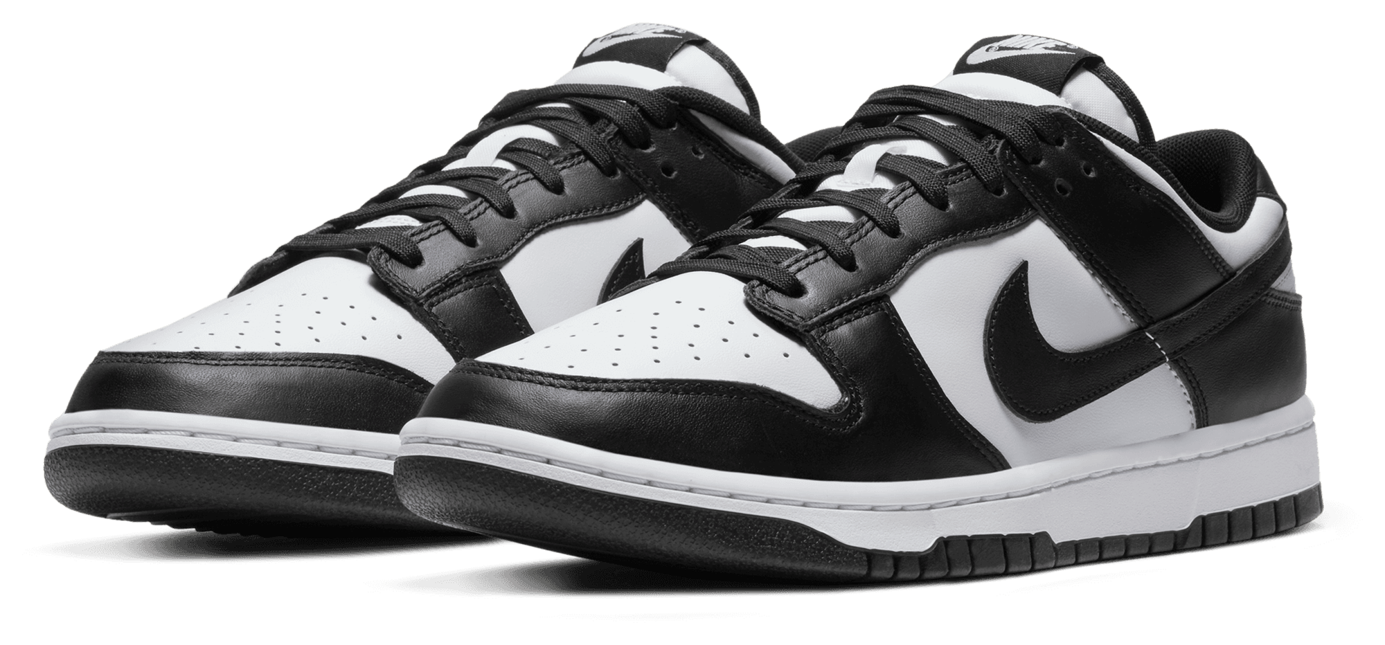 Nike Dunk Low Retro - White/White/Black - Image 6