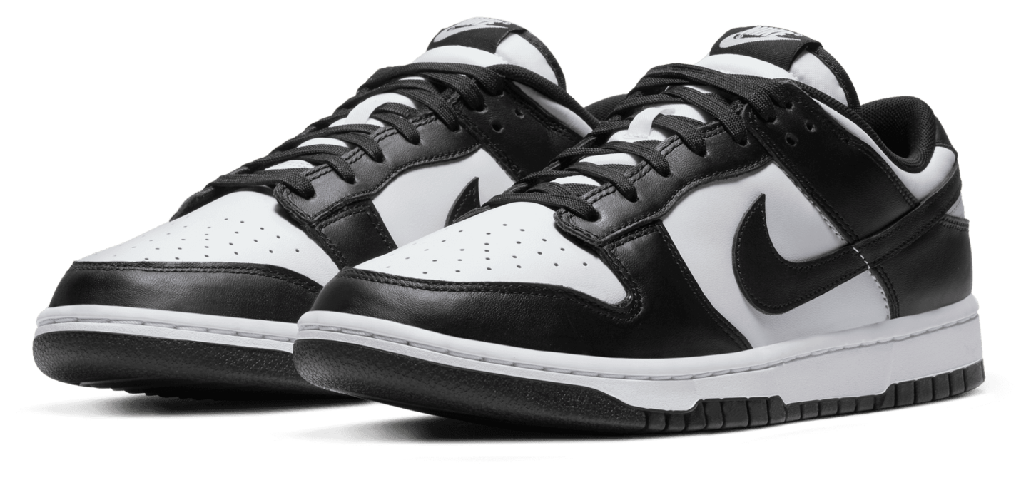 Nike Dunk Low Retro - White/White/Black - Image 6