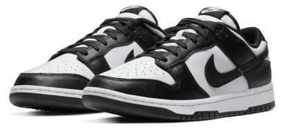 Nike Dunk Low Retro - White/White/Black - Image 6