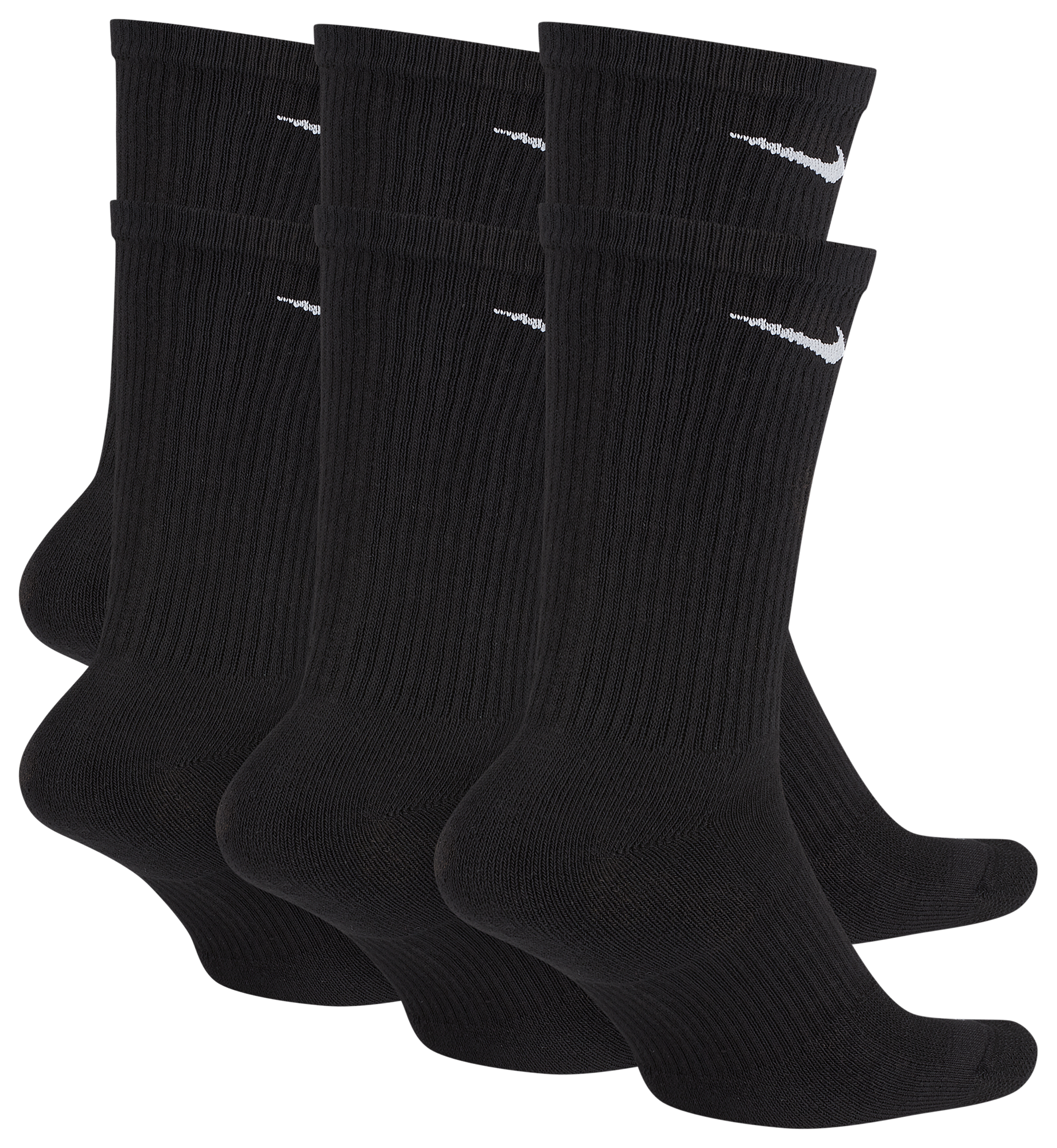 Nike 6 Pack Everyday Plus Cushioned Socks - Black/White - Image 3