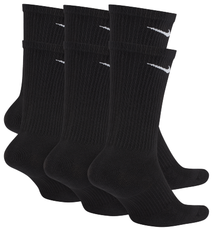Nike 6 Pack Everyday Plus Cushioned Socks - Black/White - Image 3