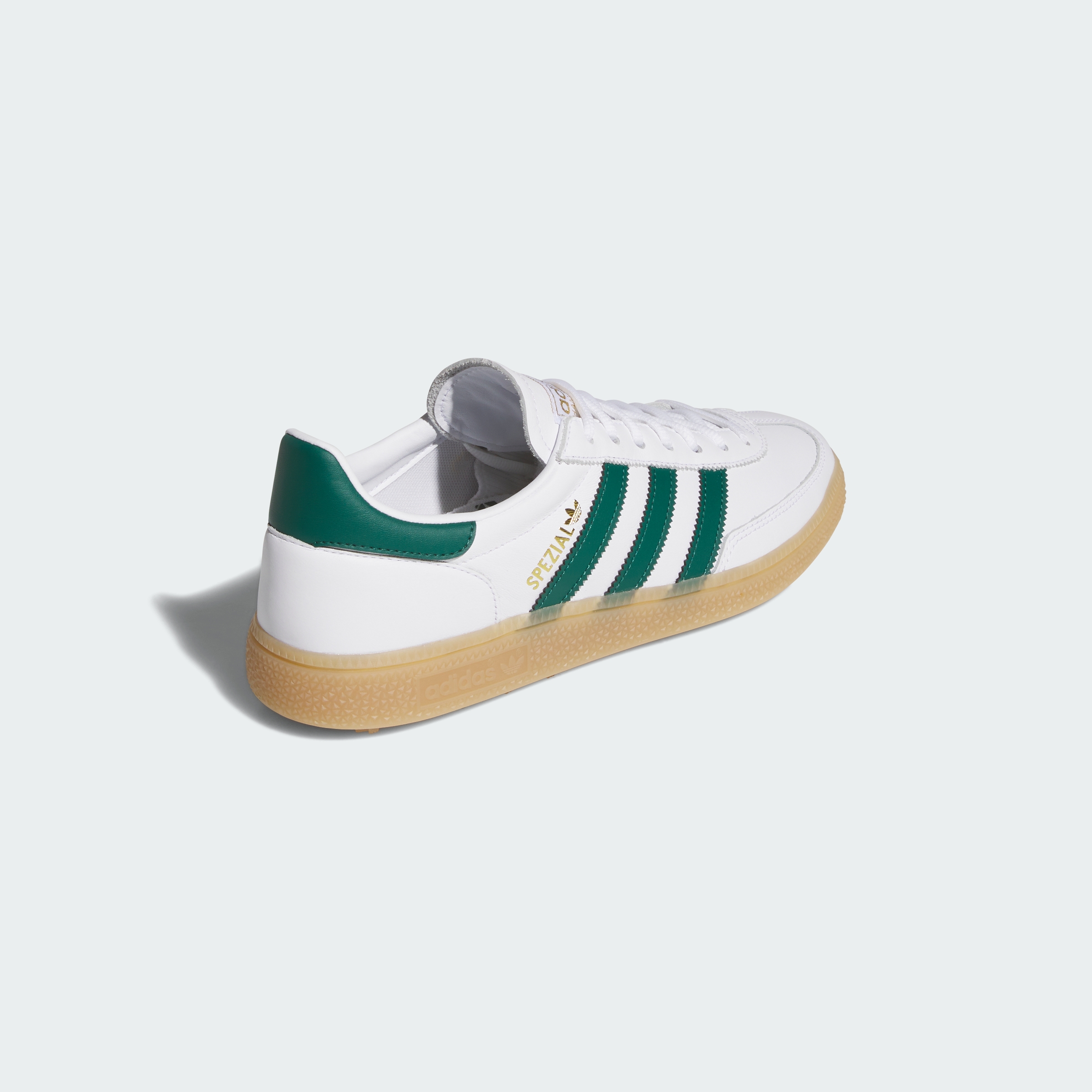 adidas SPEZIAL SPIKELESS GOLF SHOES - Cloud White / Collegiate Green / Gum - View 6