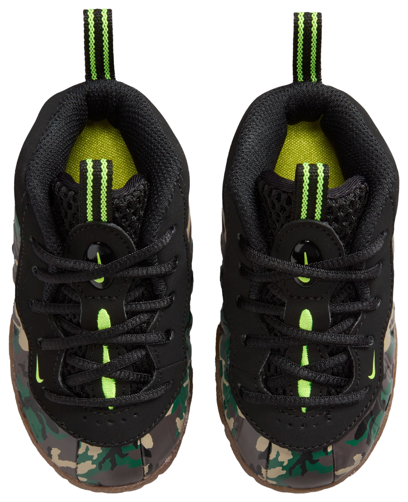 Nike Little Posite Pro - Kids - Black/Green - Image 4