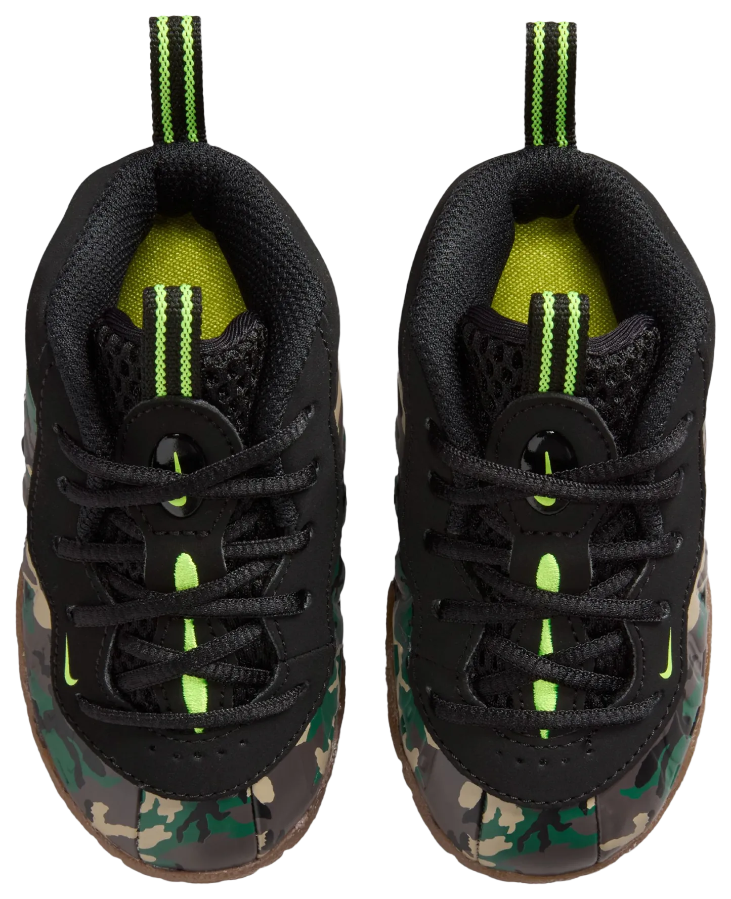 Nike Little Posite Pro - Kids - Black/Green - Image 4