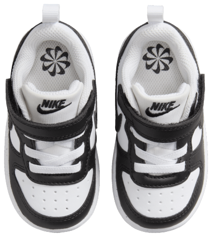 Nike Court Borough Low Recraft 童款 - White/Black - Image 4