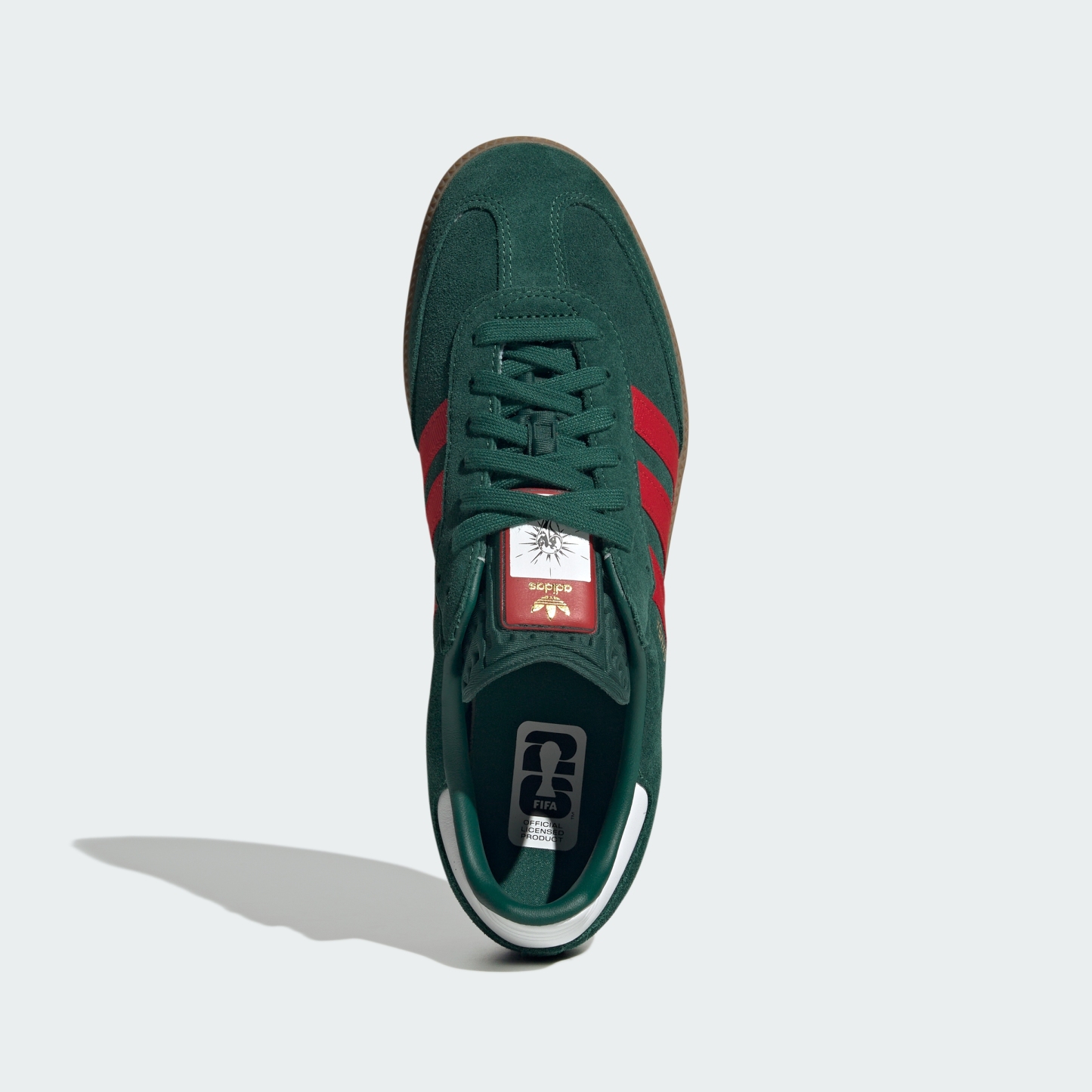 adidas Samba OG Shoes - Team Dark Green / Better Scarlet / Gum - View 4