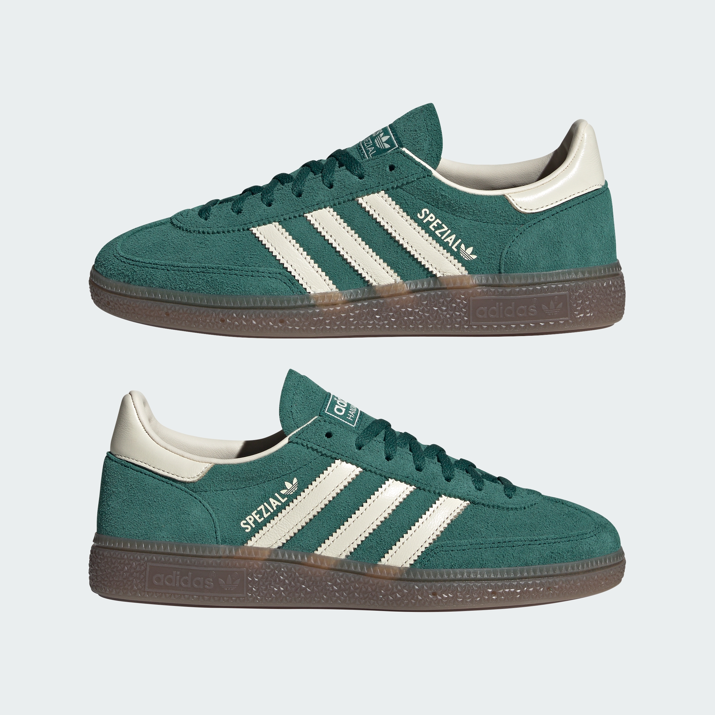 adidas HANDBALL SPEZIAL SHOES - Collegiate Green / Cream White / Gum - View 8
