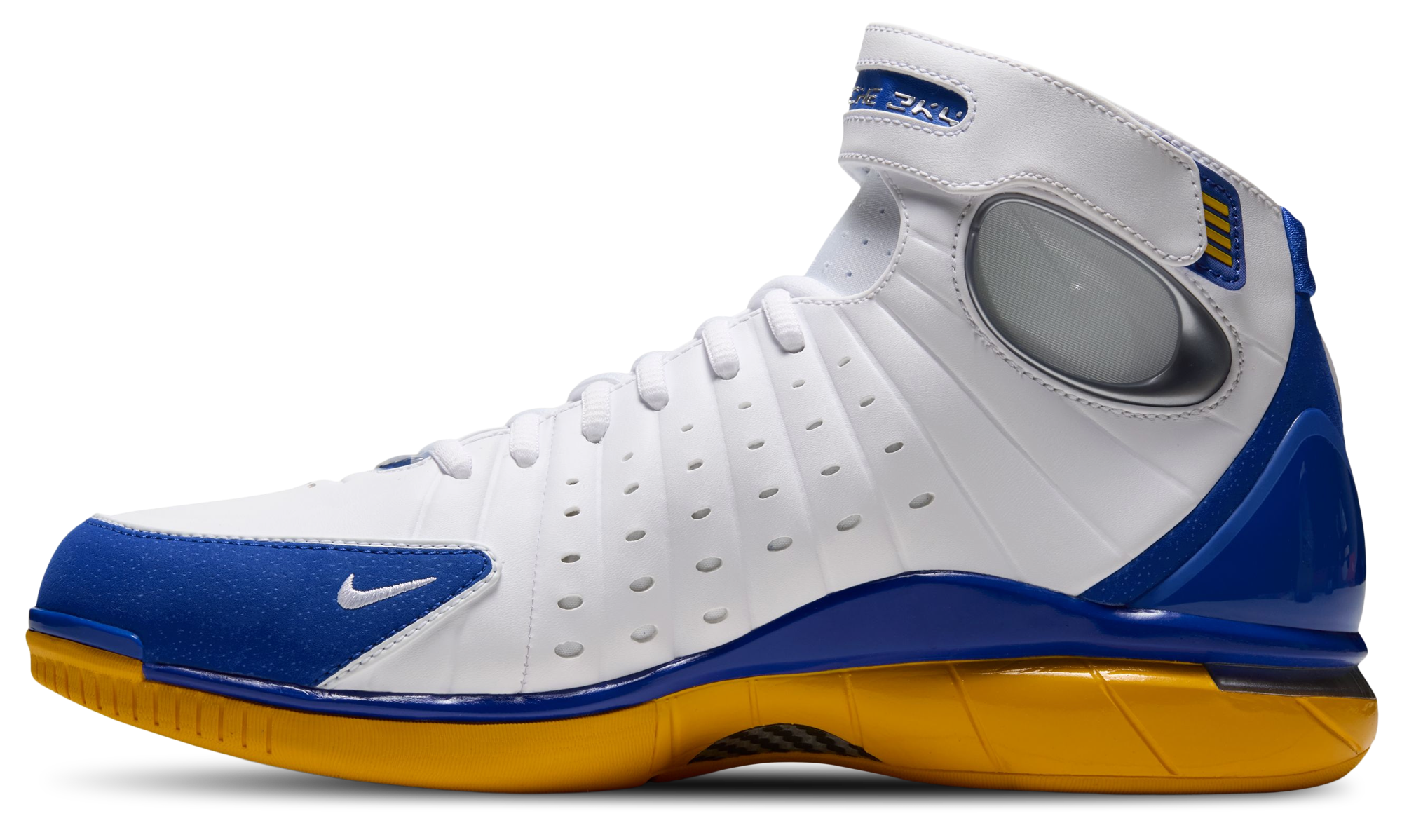 Nike Air Zoom Huarache 2K4 - White/Hyper Cobalt/Varsity Maize - Image 2