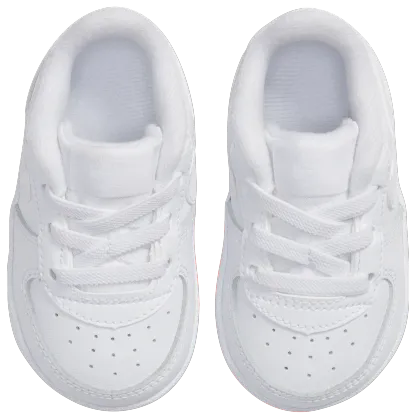Nike Air Force One Crib 童款 - White/White - Image 3