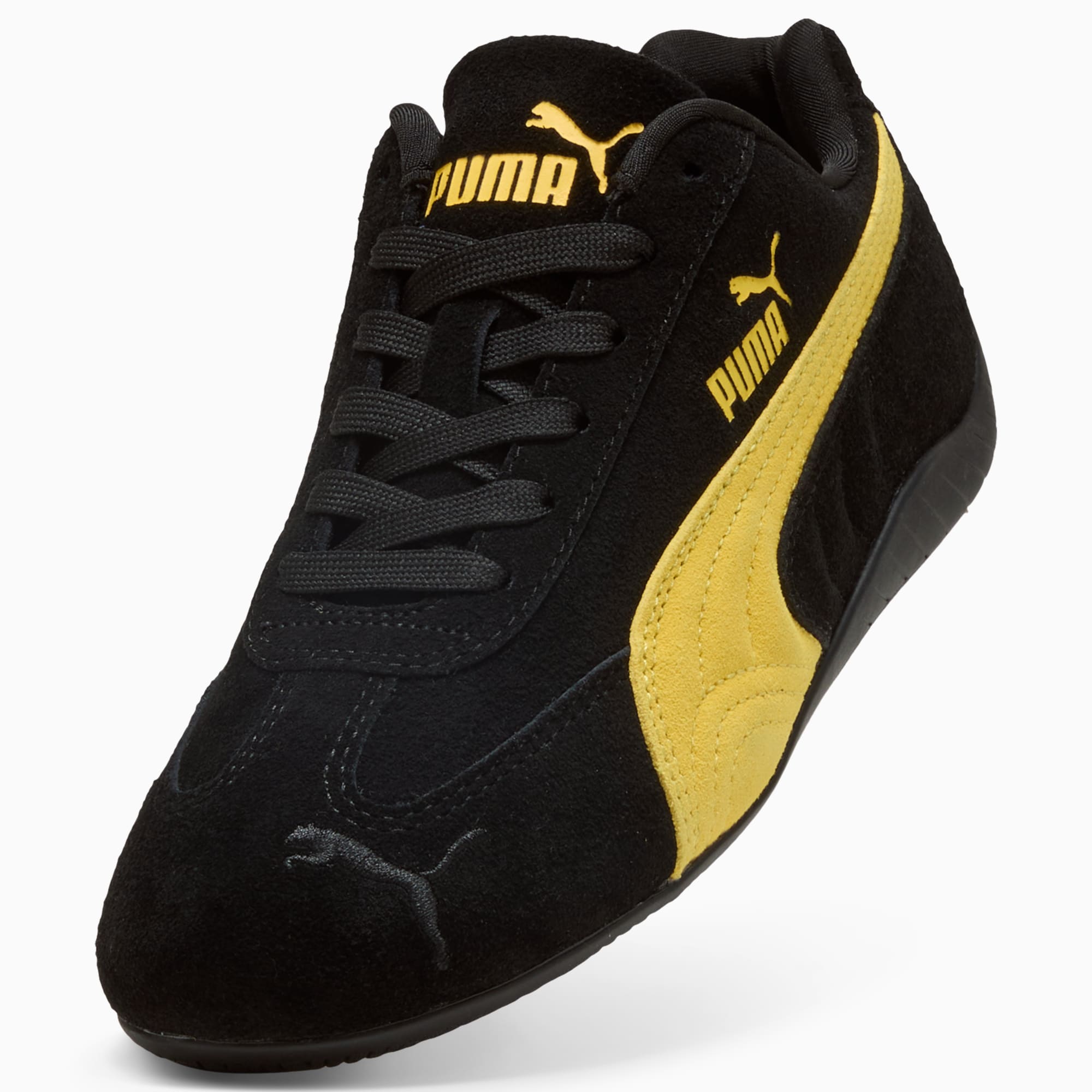Speedcat OG Big Kids' Sneakers - PUMA Black-Pelé Yellow - 6