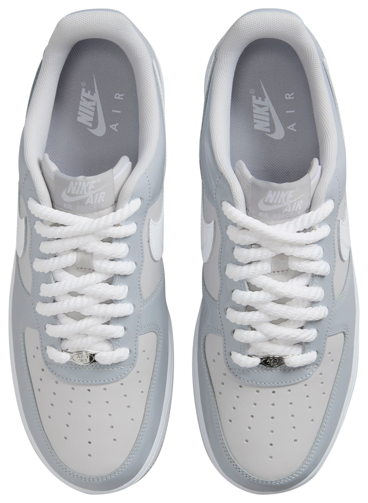 Nike Air Force 1 '07 LV8 Edge - Wolf Grey/Vast Grey/White - Image 4