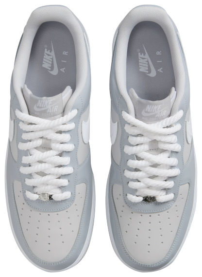 Nike Air Force 1 '07 LV8 Edge - Wolf Grey/Vast Grey/White - Image 4
