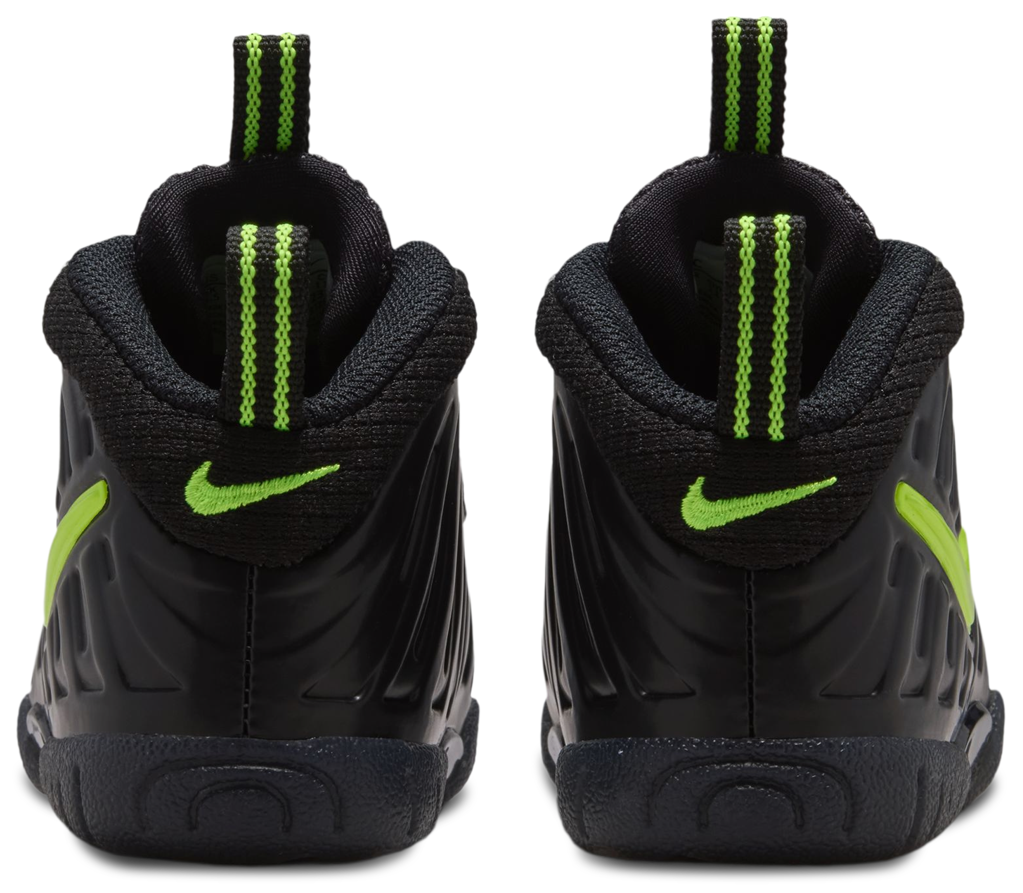 Nike Little Posite Pro 童款 - Voltage Yellow/Black - Image 3