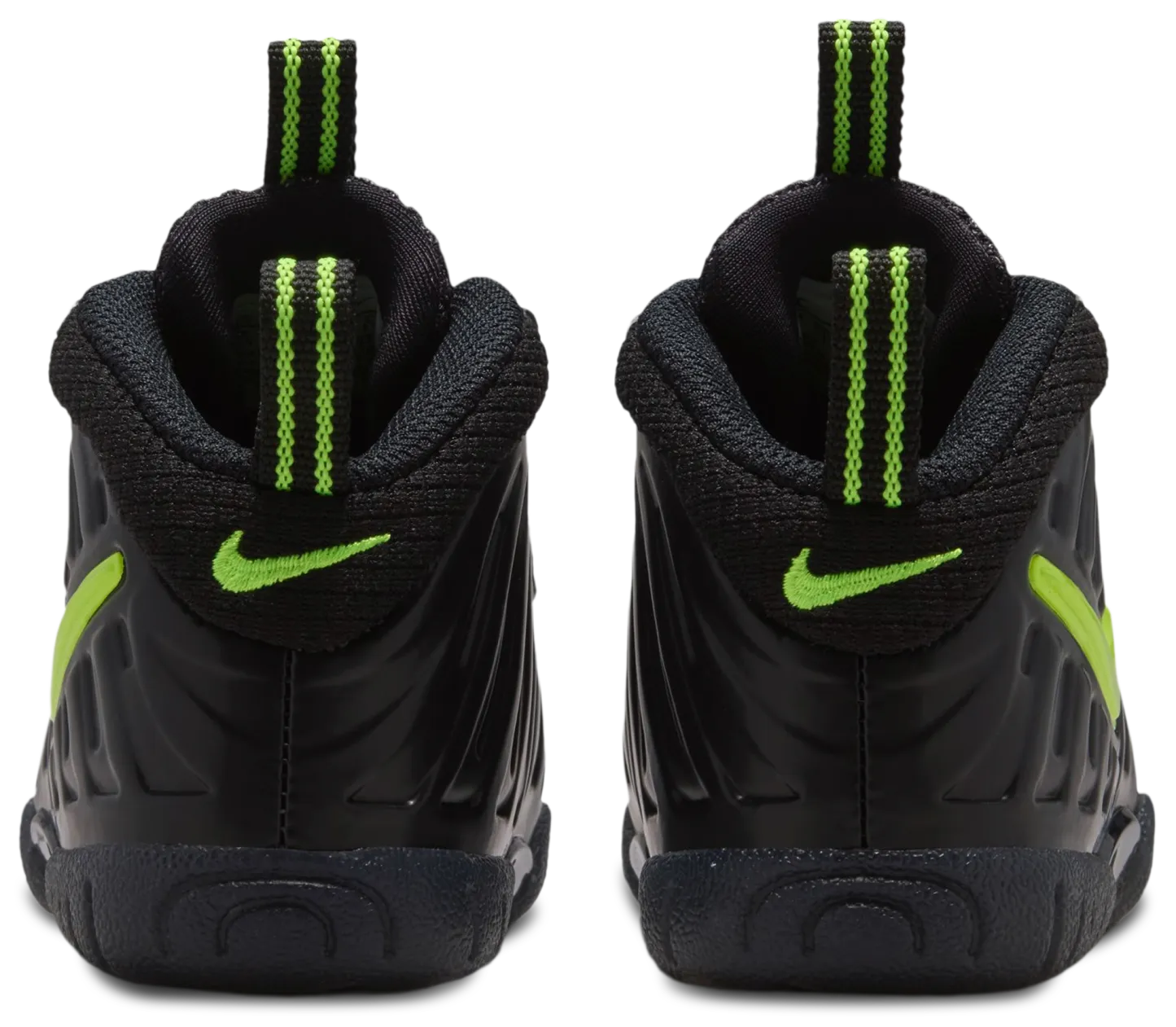 Nike Little Posite Pro 童款 - Voltage Yellow/Black - Image 3