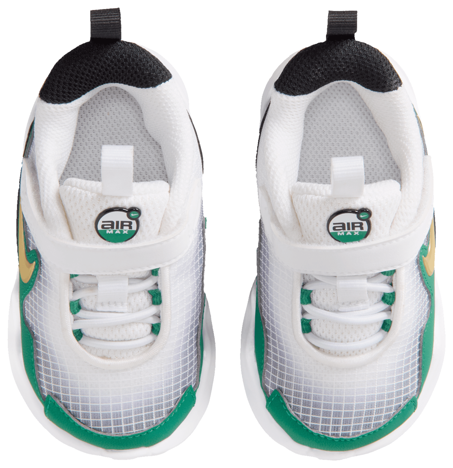 Nike Air Max Nova 童款 - White/Metallic Gold/Malachite - Image 4