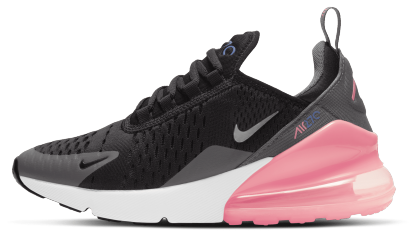 Nike Air Max 270 童款 - Black/Metallic Silver/Smoke Grey - Image 2