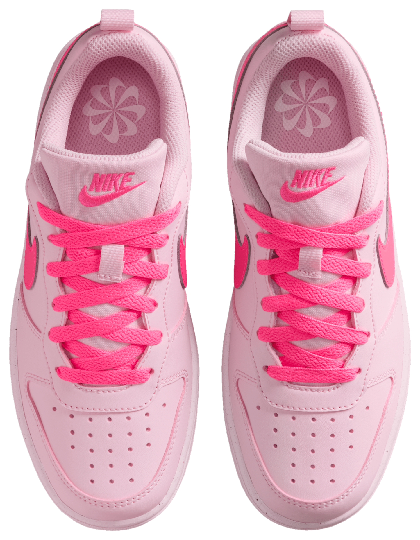 Nike Court Borough Low Recraft 童款 - Pink Foam/Hyper Pink/White - Image 4