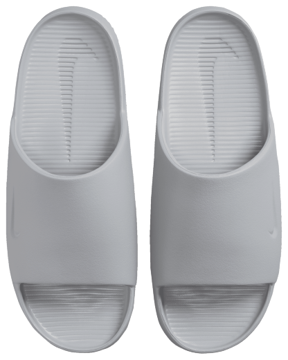Nike Calm Slides - Wolf Grey/Wolf Grey - Image 3