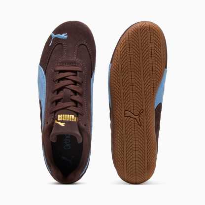 Speedcat OG Big Kids' Sneakers - Chocolate Brown-Team Light Blue - 4