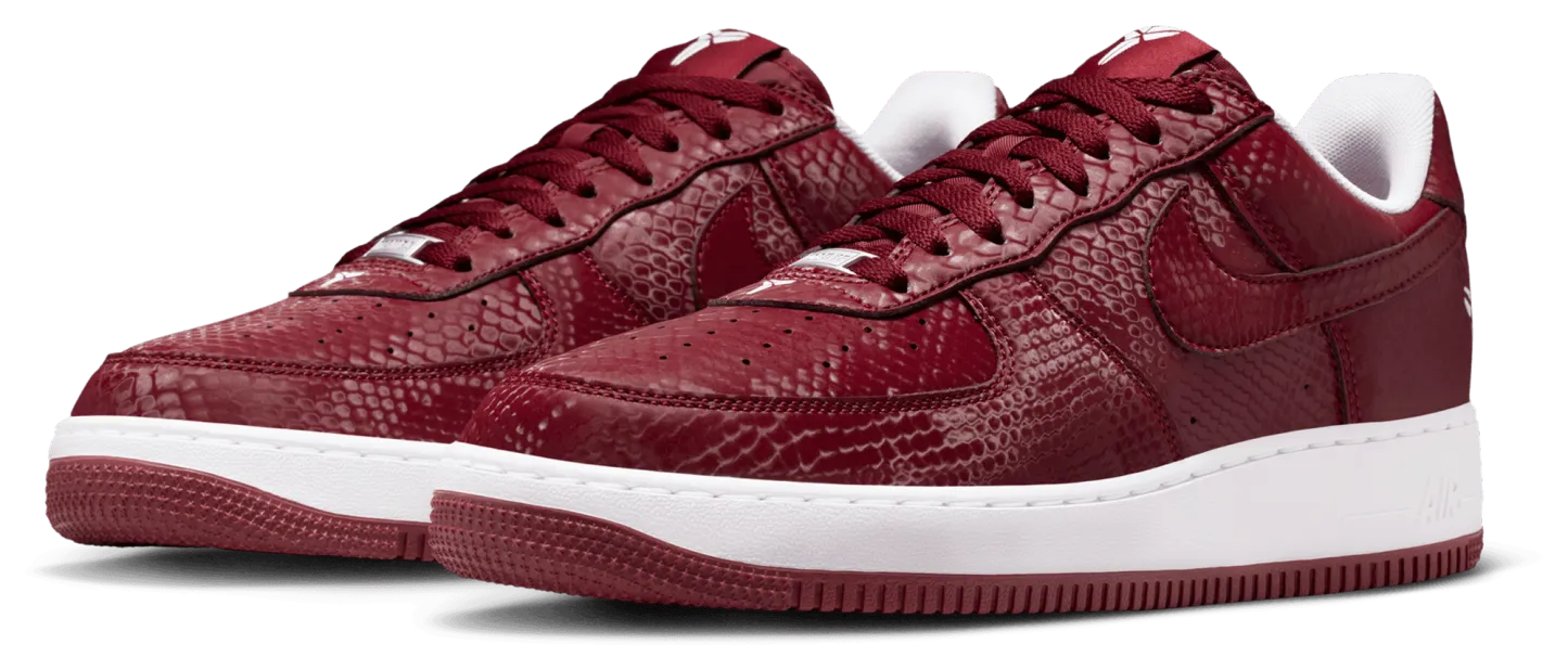 Nike Kobe Air Force 1 Low - Team Red/White - Image 6