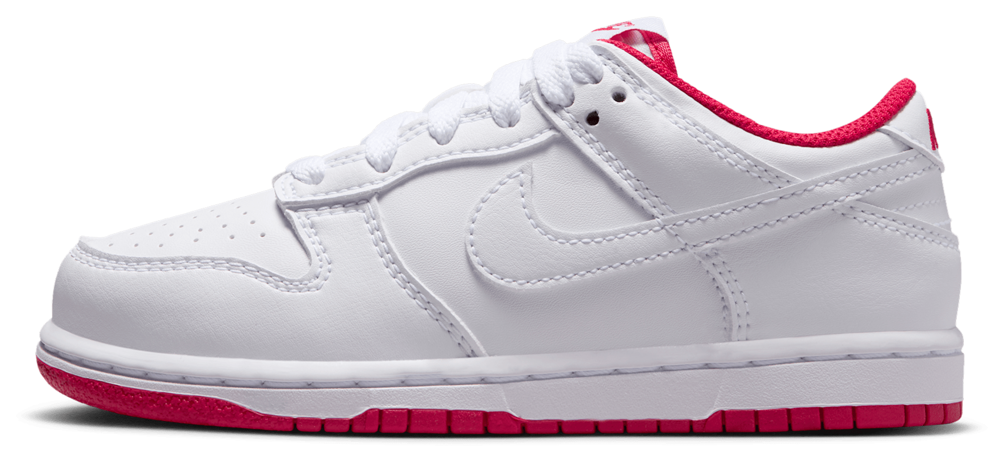 Nike Dunk Low 童款 - Red/White - Image 2