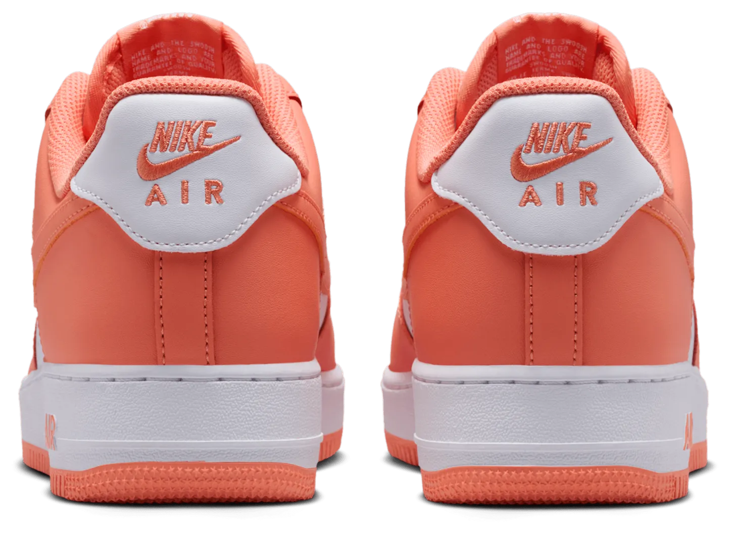 Nike Air Force 1 Low '07 - White/White/Orange Frost - Image 3